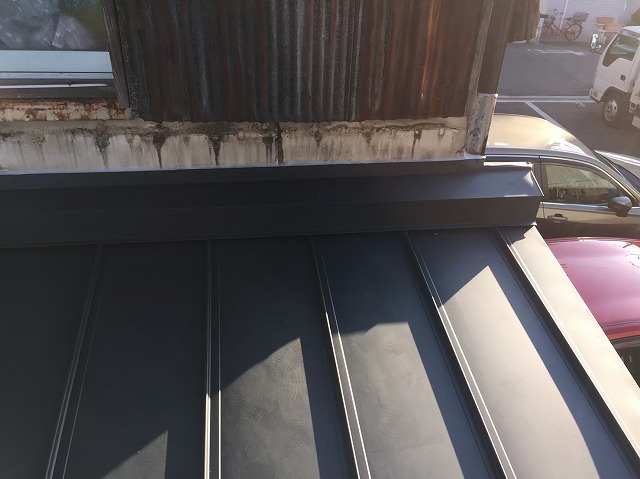 立平工法で屋根の増設